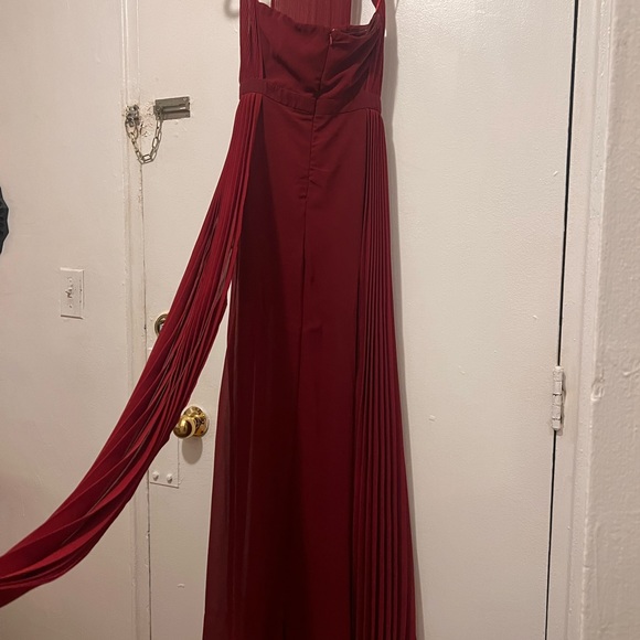 Super Classy Maxi evening dress with flow drapery sides - Picture 4 of 9